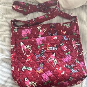 Vera Bradley Red Quilted Shoulder Bag